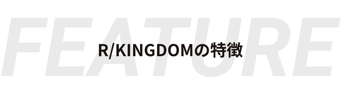 R/KINGDOMの特徴